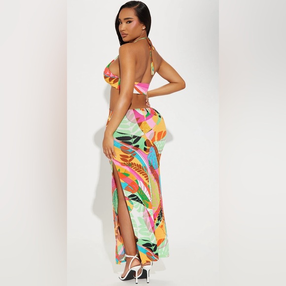 Jamaican Me Crazy Maxi Dress - Multi Color - Picture 3 of 4